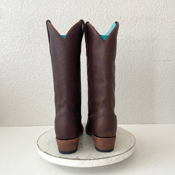 Brown Heeled Boots for Women - Picture 3 of 11